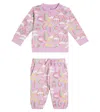 Stella Mccartney Baby Bedruckter Jogginganzug Aus Fleece In Multicoloured