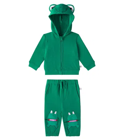 Stella Mccartney Baby Printed Hoodie And Sweatpants Set In Green