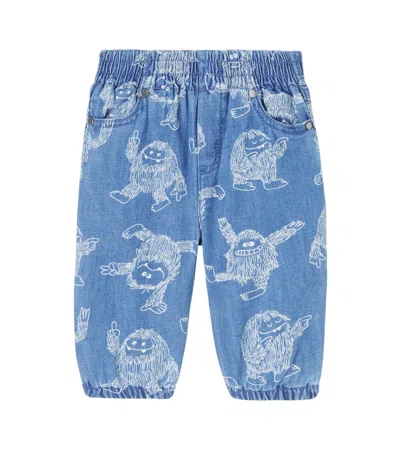 Stella Mccartney Baby Printed Jeans In Blue