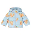 Stella Mccartney Baby Printed Puffer Jacket In Blue