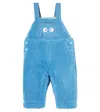 Stella Mccartney Baby Printed Teddy Overalls In Blue