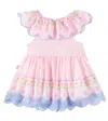 Stella Mccartney Baby Ruffled Printed Dress In Pink