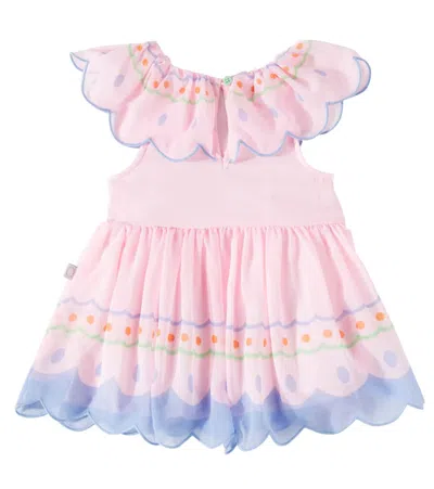 Stella Mccartney Baby Ruffled Printed Dress In Pink