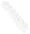 Stella Mccartney Baby Set Of 7 Embroidered Cotton Bodysuits In White