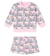 Stella Mccartney Baby Stella Vine Sweatshirt And Shorts Set In Multi