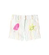 Stella Mccartney Baby Striped Cotton Shorts In White