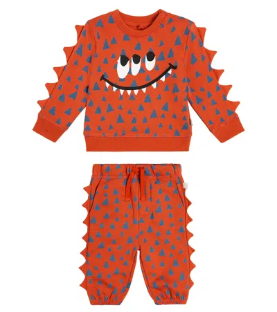 Stella Mccartney Baby Jogginganzug Aus Baumwolle In Red