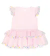 Stella Mccartney Baby Tulle-trimmed Dress In Purple