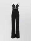 Stella Mccartney Broderie Anglaise Bustier Jumpsuit In Black