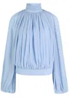 Stella Mccartney Backless Silk-georgette Blouse
