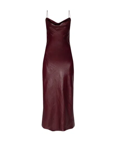 Stella Mccartney Backless Square-neck Midi Dress In Brown