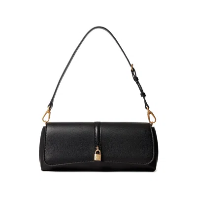 Stella Mccartney Womens Black Ryder Pochette Faux-leather Shoulder Bag