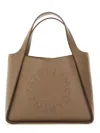 Stella Mccartney Bag With Shoulder Strap And Logo In Sand