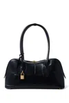 Stella Mccartney Croc-embossed Shoulder Bags Padlock Detail