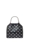 Stella Mccartney Mini Falabella Tote Bag With Studs In Black