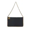 Stella Mccartney Falabella Shaggy Deer Pouch Bag In Black