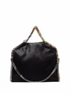 Stella Mccartney Black Tote Piccola Falabella Handbag In Black
