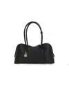 Stella Mccartney Stella Ryder Logo-embossed Embellished Textured Vegan Leather Tote In Black