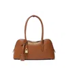 Stella Mccartney Camel Synthetic Leather Ryder Medium Shoulder Bag In Brown