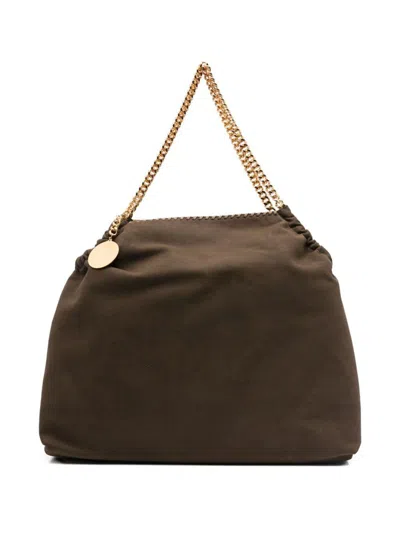 STELLA MCCARTNEY STELLA MCCARTNEY TOTE FALABELLA BAG IN BROWN VEGAN LEATHER