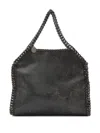 Stella Mccartney Falabella Mini Bag In Antiqued Suede In Black