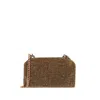 Stella Mccartney All-over Crystal Falabella Shoulder Bag In Brown