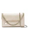 Stella Mccartney Falabella Airlite Gold Crossbody Wallet Bag In Neutral