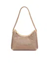 Stella Mccartney Mini Falabella Zip Shoulder Bag In Gray
