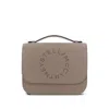Stella Mccartney Perforated-logo Shoulder Bag In Green
