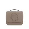 Stella Mccartney Perforated-logo Shoulder Bag In Green
