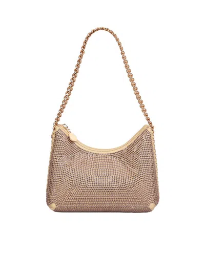 Stella Mccartney Mini Falabella Zip Shoulder Bag In Gold