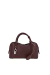 Stella Mccartney Ryder Bordeaux Handbag With Two Top Handles And Front Padlock Detail With Logo In Ecoleather Woman In Burgundy