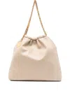 Stella Mccartney Medium Falabella Chain Shoulder Bag In Sand