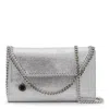 Stella Mccartney Falabella Metallic Finish Shoulder Bag In Metallic