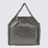Stella Mccartney Silver Leather Micro Falabella Totes