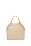 Stella Mccartney Beige Shaggy Deer Tiny Falabella Handbag In Neutral
