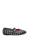 Stella Mccartney Ryder Vegan Embellished Mary Jane Ballerina Flats In Black