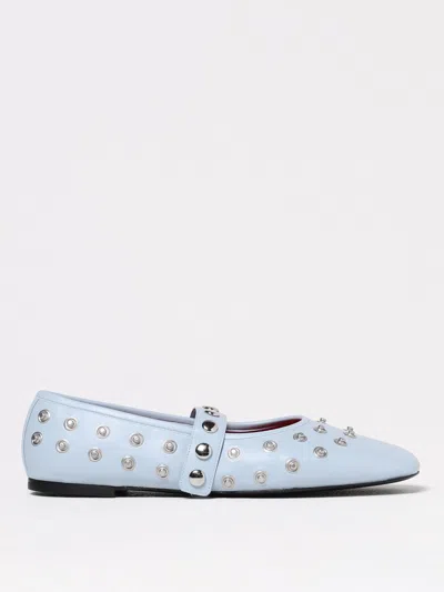 STELLA MCCARTNEY BALLET FLATS STELLA MCCARTNEY WOMAN COLOR GNAWED BLUE,423750011
