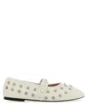 Stella Mccartney Ryder Semi Shine Alt Mat Flats Vanilla In White