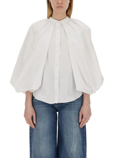 Stella Mccartney Balloon Cape In White