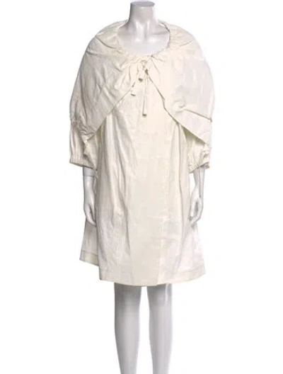 Pre-owned Stella Mccartney Bamboo Knee-length Dress W/ Tags In White