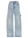 Stella Mccartney Denim Trousers Featuring Carpenter Loop