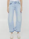 Stella Mccartney Mid-rise Tapered-leg Jeans In Blue