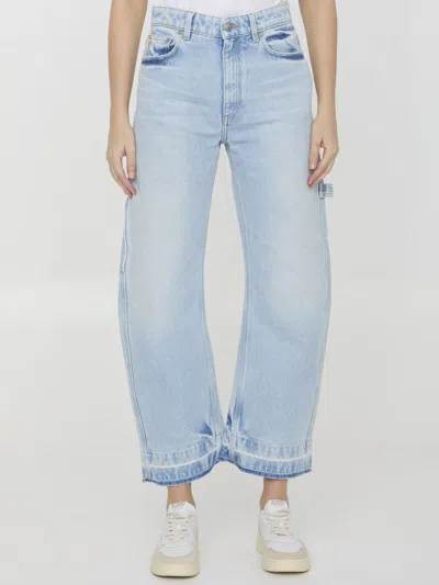 Stella Mccartney Mid-rise Tapered-leg Jeans In Blue