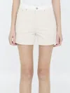 Stella Mccartney Sustainable Denim Workwear-inspired Shorts With Flared Cut In Default Title