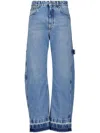 Stella Mccartney Vintage Effect Barrel Jeans For Women In Blue
