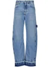 Stella Mccartney Vintage Effect Barrel Jeans For Women In Blue