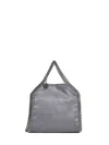 Stella Mccartney Bark Falabella Wallet-on-chain Crossbody In Gray