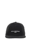 Stella Mccartney Baseball Hat With Logo Embroidery In Black