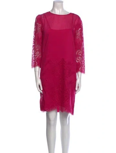Pre-owned Stella Mccartney Bateau Neckline Knee-length Dress W/ Tags In Pink